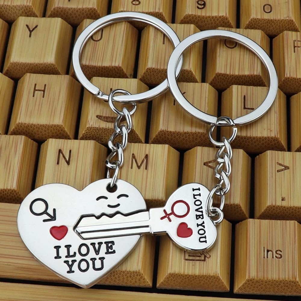 I Love You Couple Keychain Set